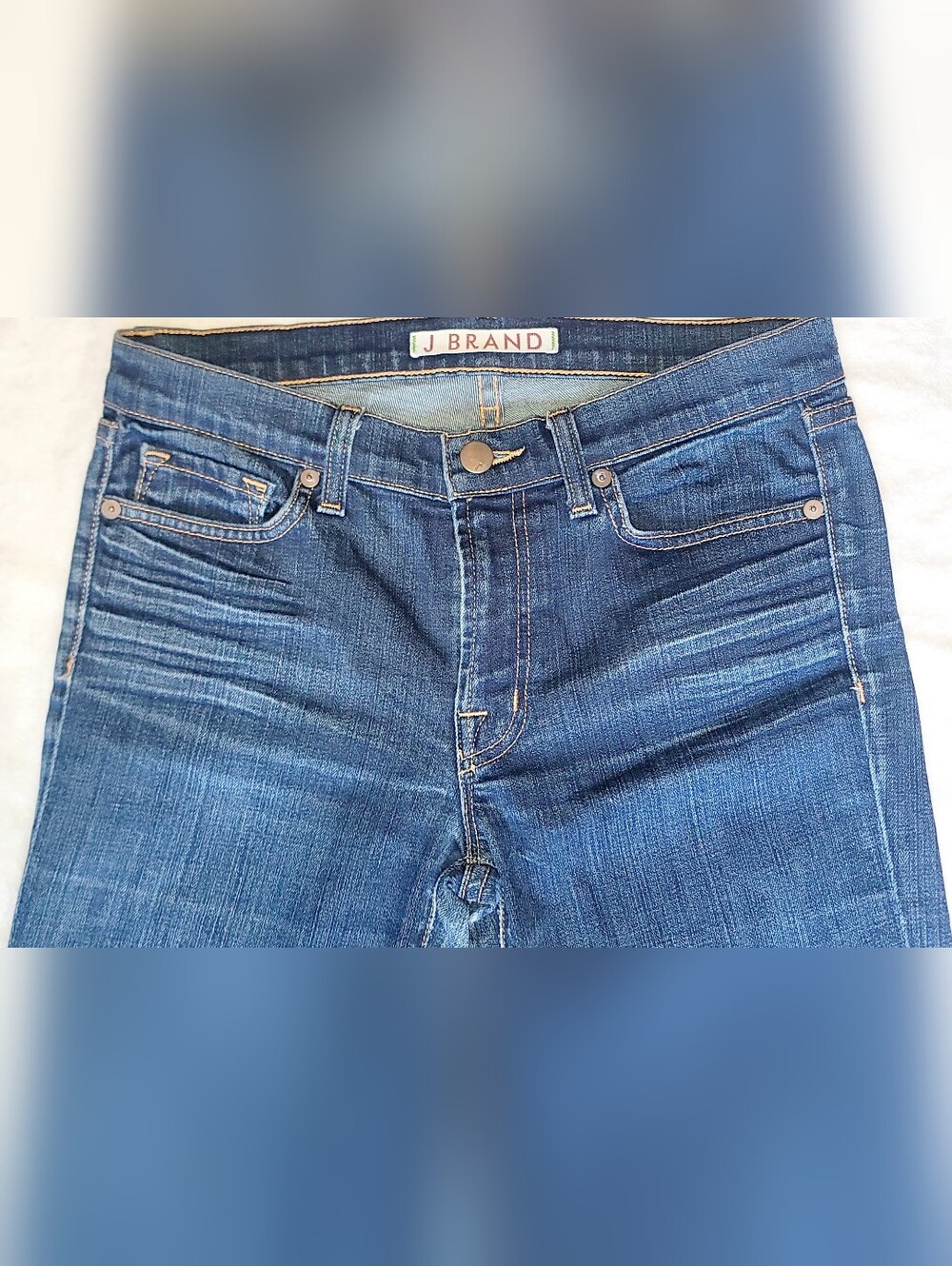 J Brand Jeans The Straight Leg Ink Dark Wash Blue Denim Classic Stretch Sz 27x27 - Picture 3 of 10